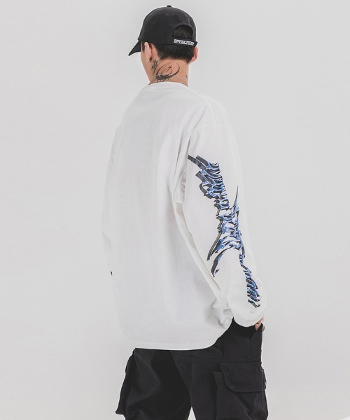 「Ressaca」 「madeextreme」長袖Tシャツ L ブラック メンズ_画像9