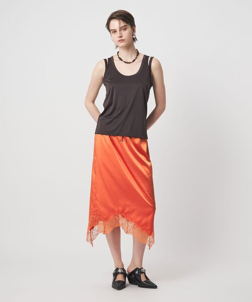 ASTRAET（アストラット） スカート 「ASTRAET」サテン スソレース