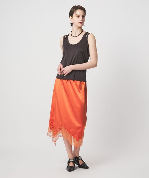 ASTRAET（アストラット） スカート 「ASTRAET」サテン スソレース