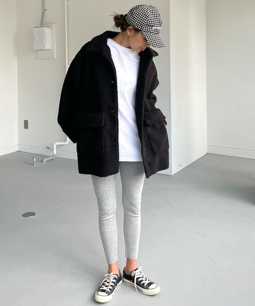 CHERI since1985 ムートンコート ボアコート ステンカラーエコ