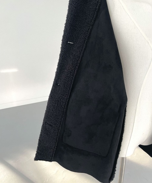 CHERI since1985 ムートンコート ボアコート ステンカラーエコ