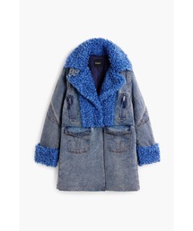 Desigual（デシグアル） コート チェスターコート ファー×デニムワイド
