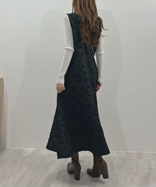 「Futier land」 ノースリーブワンピース LARGE グレー レディース_画像6