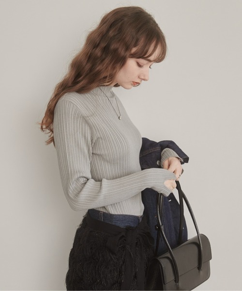 「ANGIE」 長袖ニット LARGE ゴールド レディース_画像6