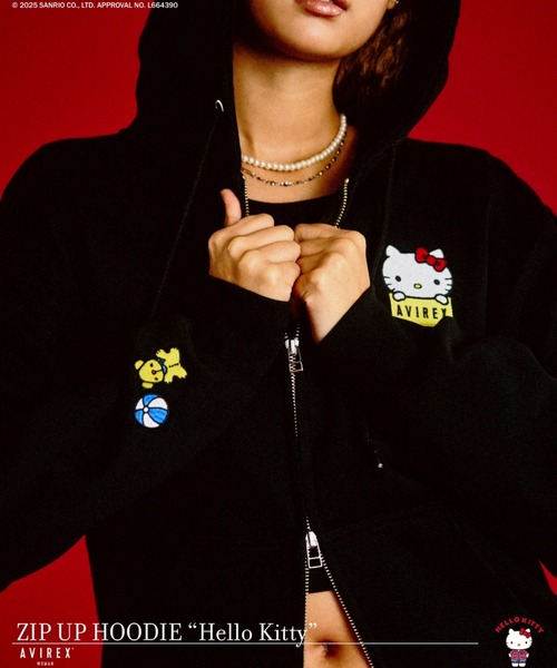 AVIREX（アヴィレックス） パーカー 「AVIREX×HELLO KITTY」HOODIE