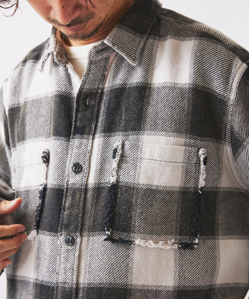 ジャーナルスタンダード レリューム（JOURNAL STANDARD relume）/USAコットン フリンジネル バッファローチェックシャツ JOURNAL STANDARD relume（ジャーナルスタンダード レリューム