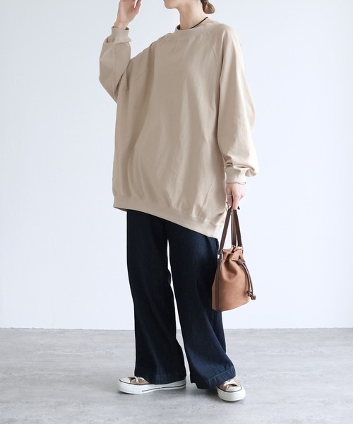 「reca」 「le colis」長袖カットソー FREE ブラウン レディース_画像3