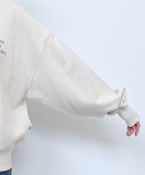 「ANME」 スウェットカットソー M チャコールグレー レディース_画像8