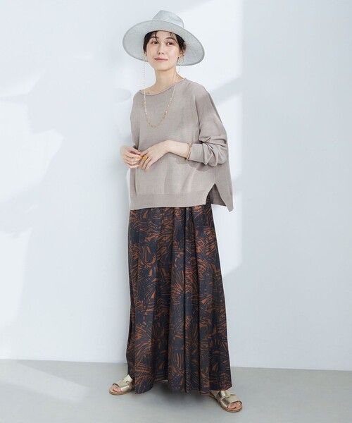 「NOLLEY'S」 長袖ニット FREE オレンジ レディース_画像2