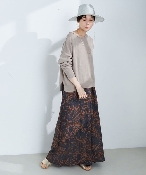 「NOLLEY'S」 長袖ニット FREE オレンジ レディース_画像4