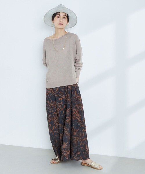 「NOLLEY'S」 長袖ニット FREE オレンジ レディース_画像8