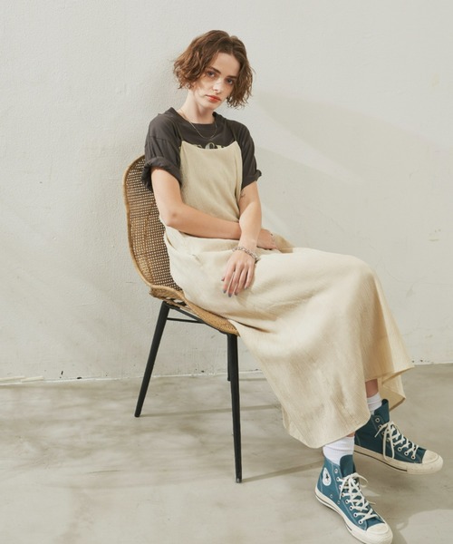 「Unitage」 キャミソールワンピース FREE ブラック レディース_画像6