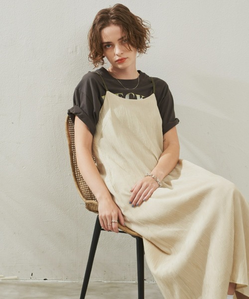 「Unitage」 キャミソールワンピース FREE ブラック レディース_画像7