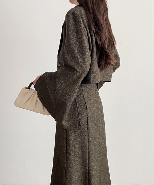 「ABITOKYO」 セットアップ S ブラウン系その他 レディース_画像2