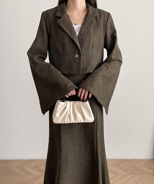 「ABITOKYO」 セットアップ S ブラウン系その他 レディース_画像4