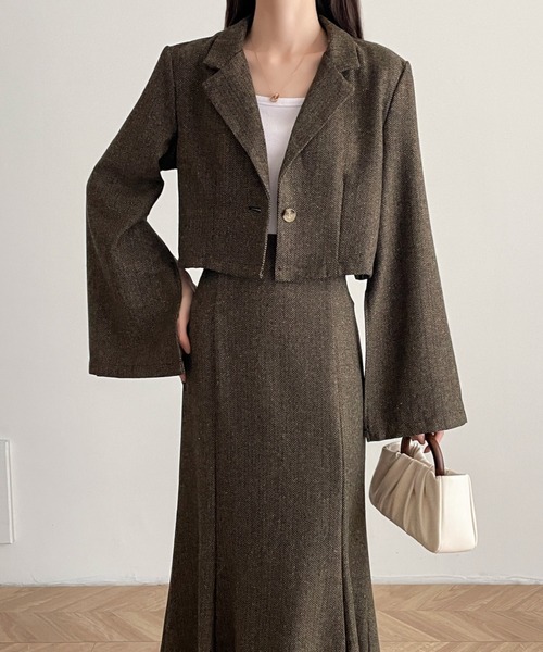 「ABITOKYO」 セットアップ S ブラウン系その他 レディース_画像5