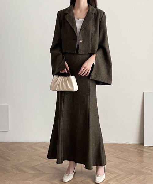 「ABITOKYO」 セットアップ S ブラウン系その他 レディース_画像6