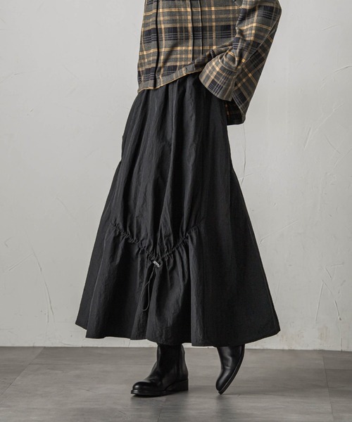 「socolla」 フレアスカート M カーキ レディース_画像6