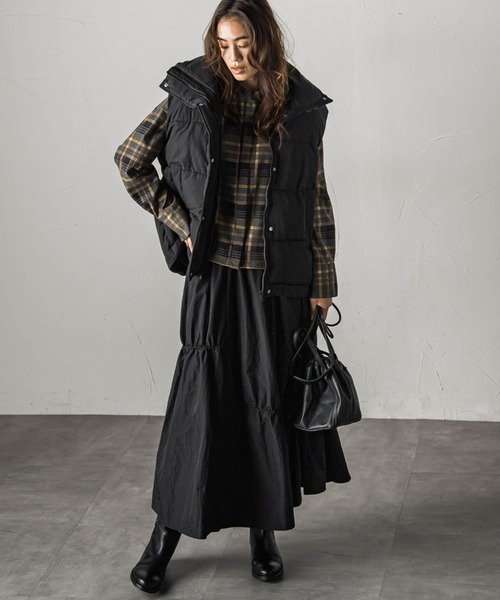 「socolla」 フレアスカート M カーキ レディース_画像9