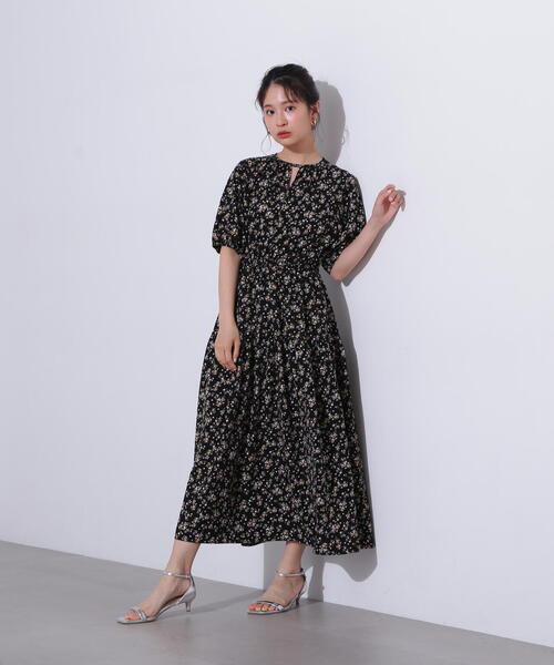 「N.（N. Natural Beauty Basic）」 半袖ワンピース SMALL ブラック レディースの画像