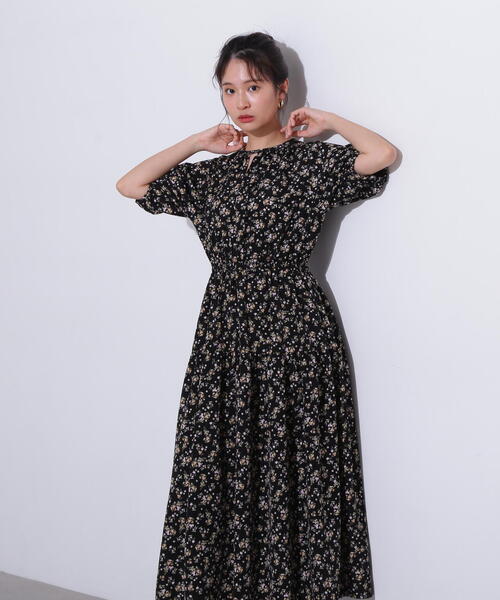 「N.（N. Natural Beauty Basic）」 半袖ワンピース SMALL ブラック レディースの画像