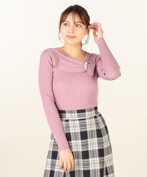 「LAISSE PASSE」 長袖ニット MEDIUM ベージュ レディース_画像3