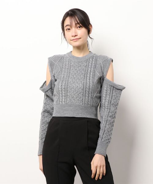 「Jasmine Grandiflorum」 長袖ニット FREE ブラック レディース_画像2