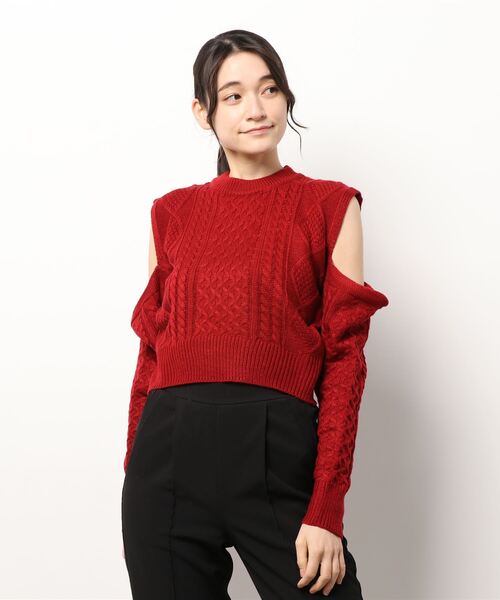 「Jasmine Grandiflorum」 長袖ニット FREE ブラック レディース_画像3