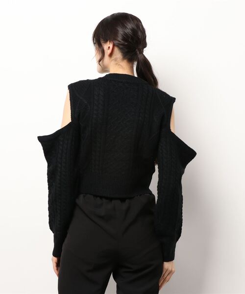 「Jasmine Grandiflorum」 長袖ニット FREE ブラック レディース_画像5