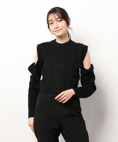 「Jasmine Grandiflorum」 長袖ニット FREE ブラック レディース_画像7