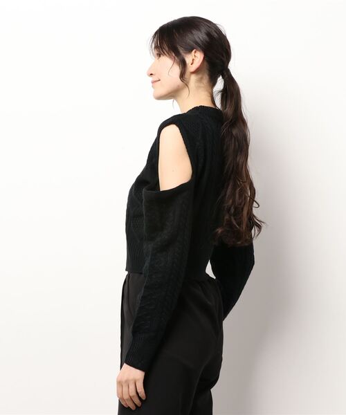 「Jasmine Grandiflorum」 長袖ニット FREE ブラック レディース_画像9