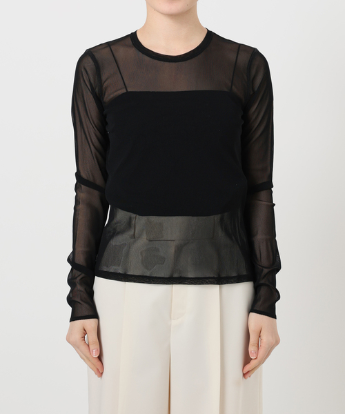 NOBLE（ノーブル） tシャツ 「追加」スキンチュールロングTシャツ