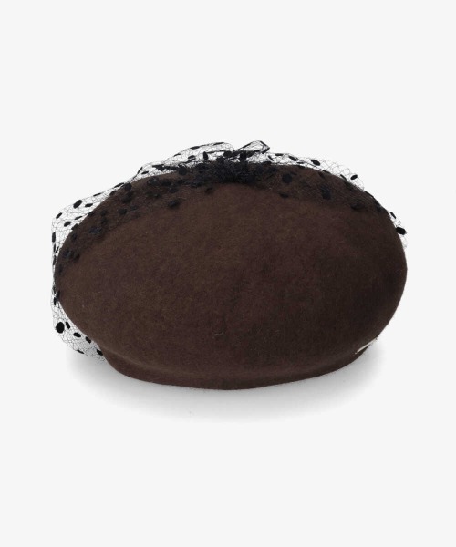 「kaorinomori」 ベレー帽 M/57.5cm ブラウン レディース_画像9