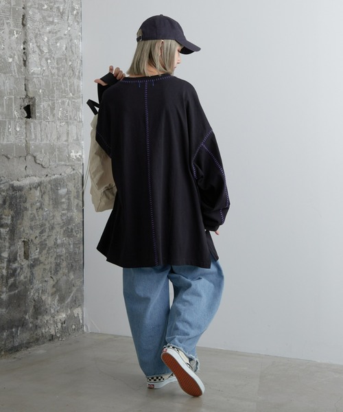 「SOUNDSGOOOOD」 長袖Tシャツ ONE SIZE オフホワイト メンズ_画像4