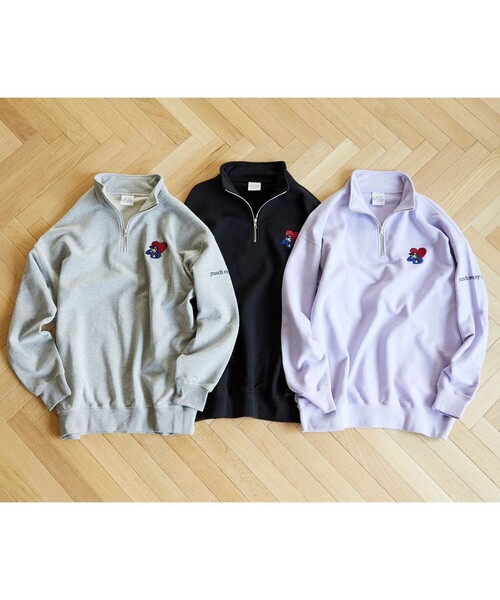 「kaoyorinakami」 スウェットカットソー LARGE ブラック メンズ_画像4