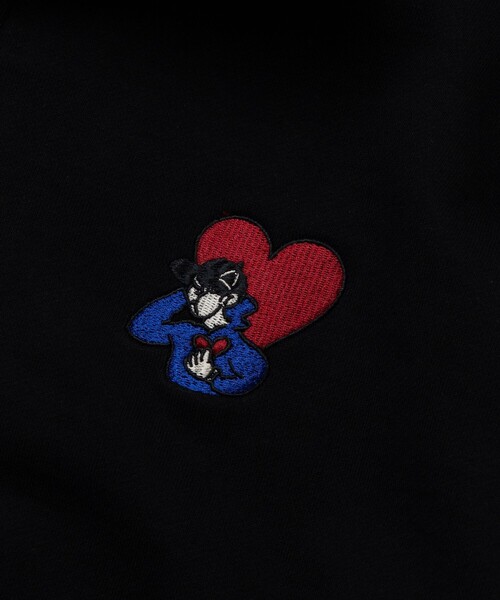 「kaoyorinakami」 スウェットカットソー LARGE ブラック メンズ_画像9