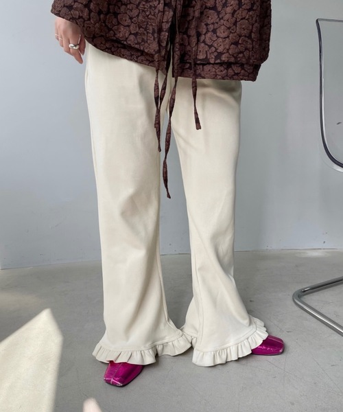 「SANSeLF」 イージーパンツ FREE ブラック レディース_画像8