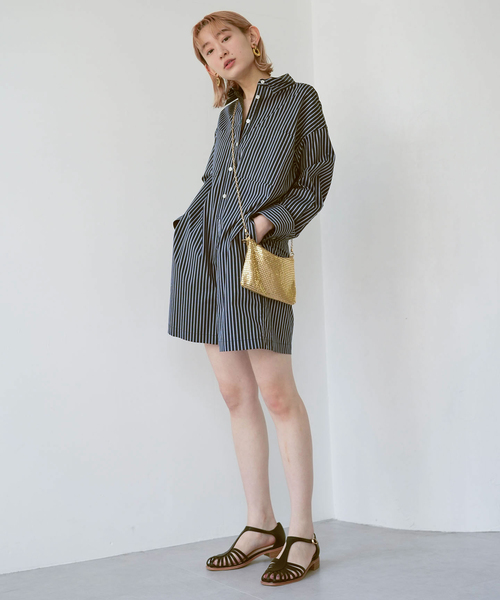 「SLOBE citron.」 オーバーオール - ネイビー レディース_画像2