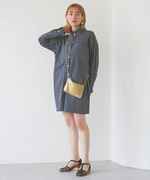 「SLOBE citron.」 オーバーオール - ネイビー レディース_画像5