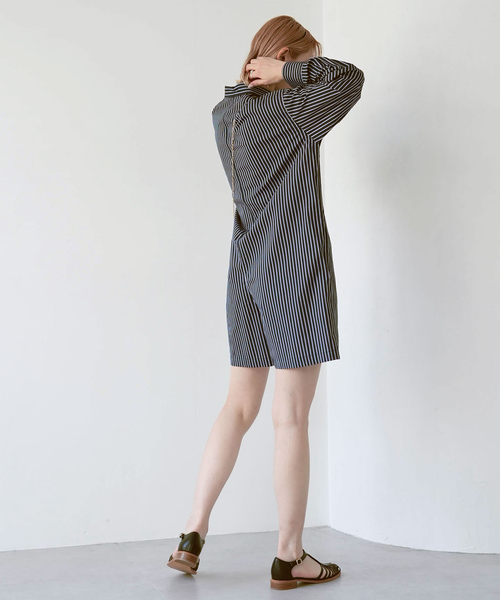 「SLOBE citron.」 オーバーオール - ネイビー レディース_画像7