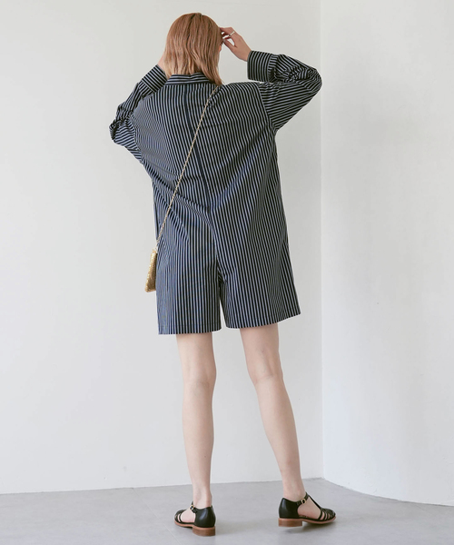 「SLOBE citron.」 オーバーオール - ネイビー レディース_画像8