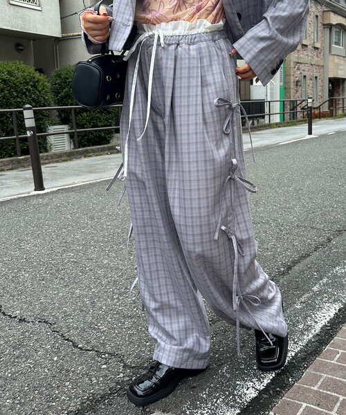 「HELLO.SANFRANCISCO」 イージーパンツ MEDIUM ベージュ レディース_画像3