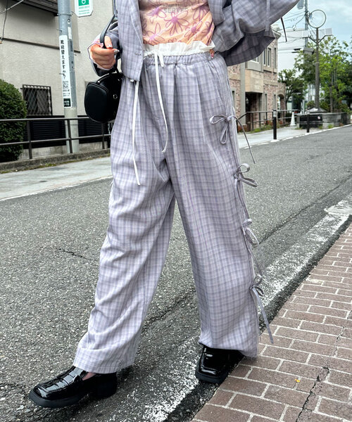 「HELLO.SANFRANCISCO」 イージーパンツ MEDIUM ベージュ レディース_画像6
