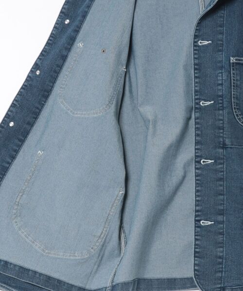 「HANES」 デニムジャケット L サックスブルー メンズ_画像3