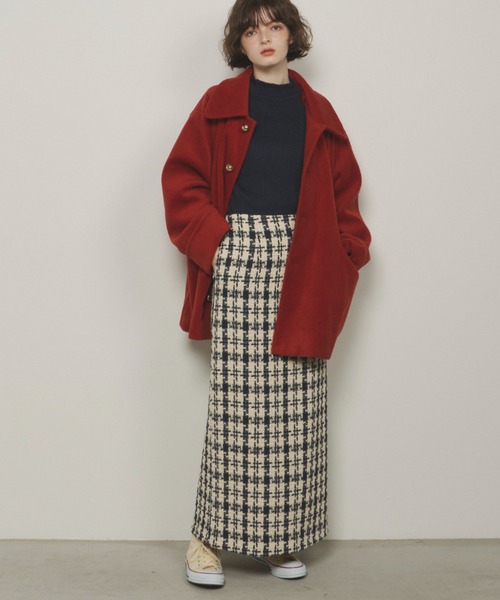 「Unitage」 ステンカラーコート FREE ネイビー レディース_画像6