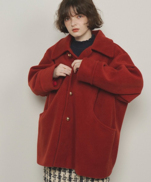 「Unitage」 ステンカラーコート FREE ネイビー レディース_画像8