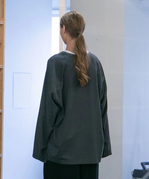 「my beautiful landlet」 長袖Tシャツ 1 ブラック メンズ_画像9