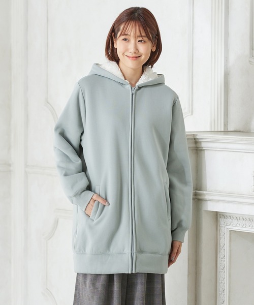 「Honeys」 「CINEMA CLUB」ジップアップパーカー S 杢グレー レディース_画像6