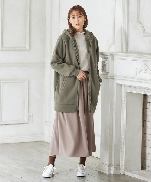 「Honeys」 「CINEMA CLUB」ジップアップパーカー S 杢グレー レディース_画像7