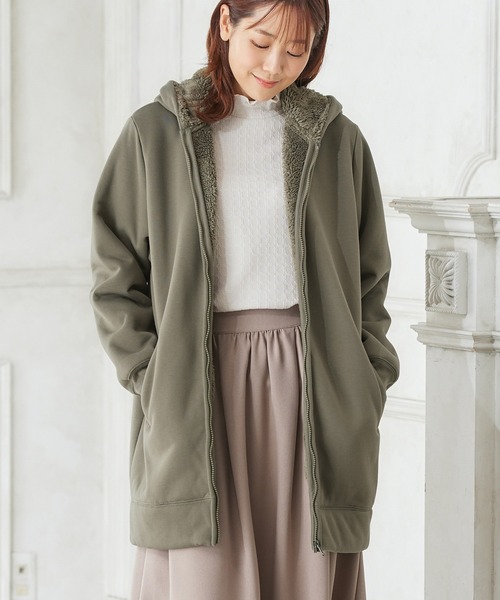 「Honeys」 「CINEMA CLUB」ジップアップパーカー S 杢グレー レディース_画像9